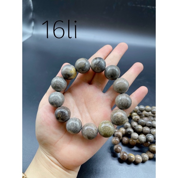 Vòng Tay Gỗ Hoá Thạch Phong Thuỷ Tự Nhiên