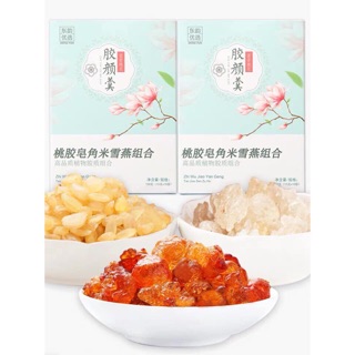 Hộp 10 Gói Chè Dưỡng Nhan Tuyết Yến Nhựa Đào Sen Tuyết 150g