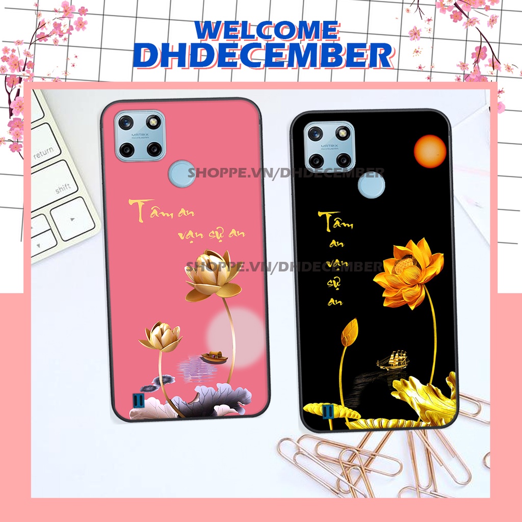 Ốp lưng Realme C25Y in hình thư pháp tâm an vạn sự an ,mã đáo thành công SIÊU CHẤT