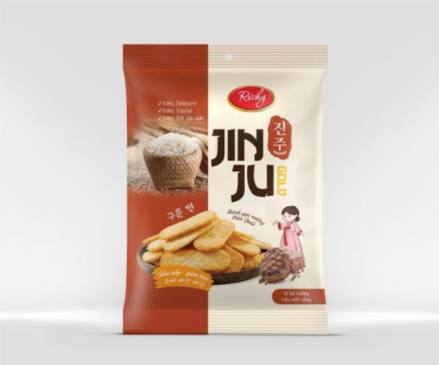 Bánh gạo JinJu  Richy vị bò nướng tiêu