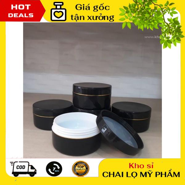 Hủ Đựng Kem ❤ GIÁ TẬN GỐC ❤ Hủ đựng kem body đen 100g/150g/200g/300g chiết mỹ phẩm , phụ kiện du lịch