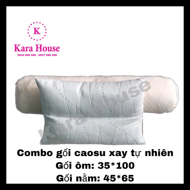 Gối ôm cao su xay tự nhiên 35*100 - Kara House