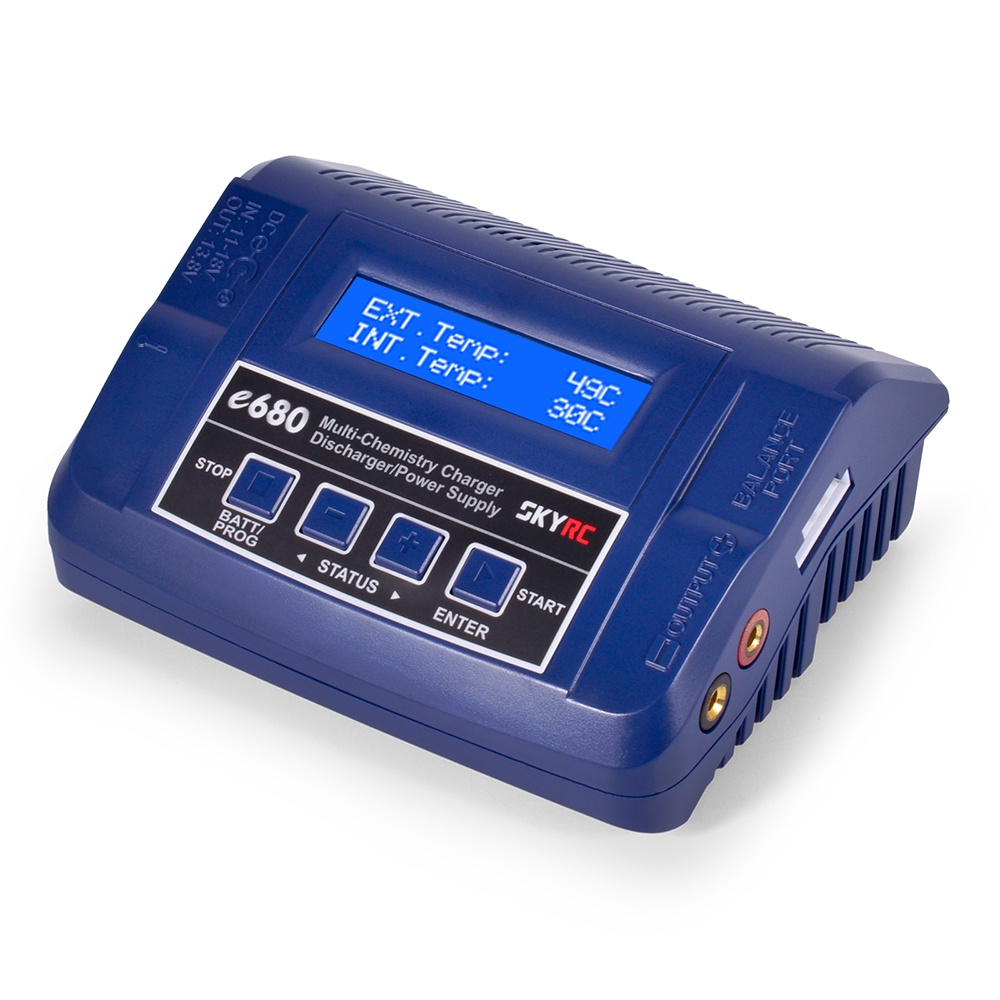 Bộ Sạc Cân Bằng SKYRC E680 80W AC/DC 13.8V DC Cho LiPo Li-ion LiFe NiCd NiMH PB LiHV / DJI Mavic