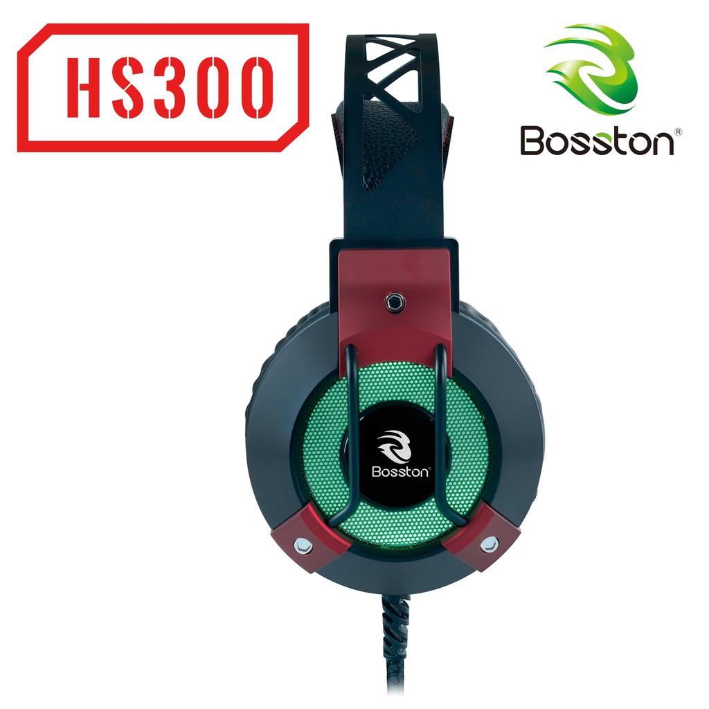 [Mã 267ELSALE hoàn 7% đơn 300K] Deal Hot Tai nghe chụp tai chuyên Game Bosston HS300 Led đa màu - Super Bass (Đen)