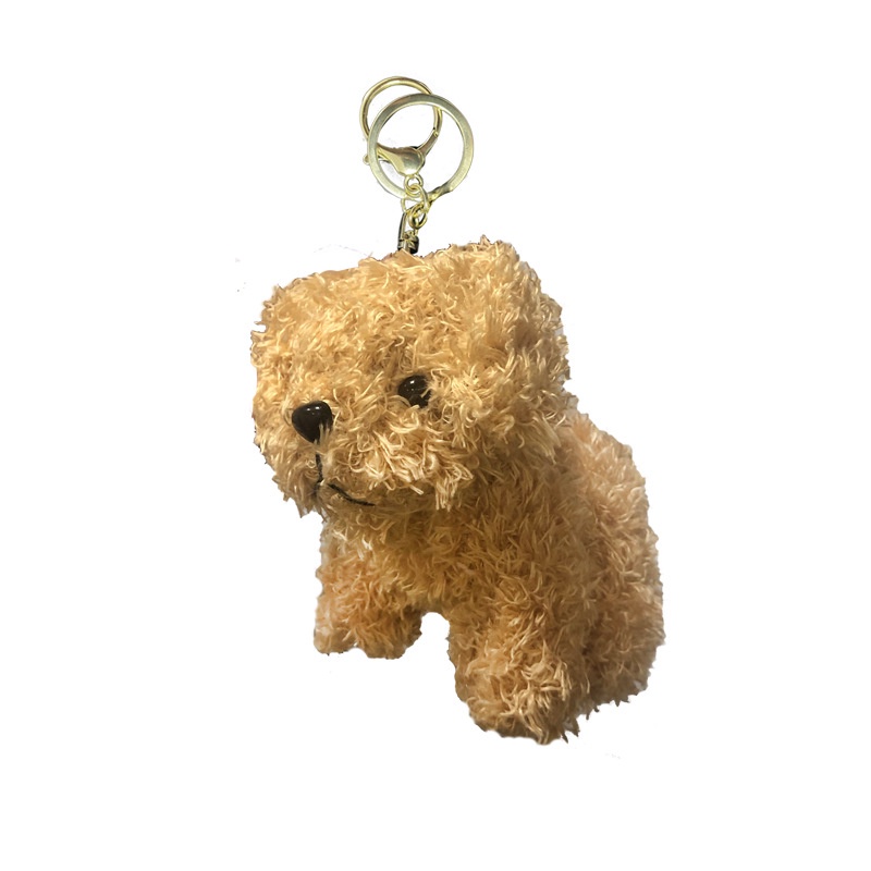 Móc Khóa Hình Cún Nhồi Bông Dễ Thương