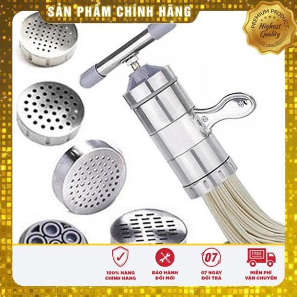 Free Ship - Xả Kho Máy Làm Bún, Mỳ Tươi Tại Nhà Bằng Inox, Tặng Kèm Bộ 5 Size Bún