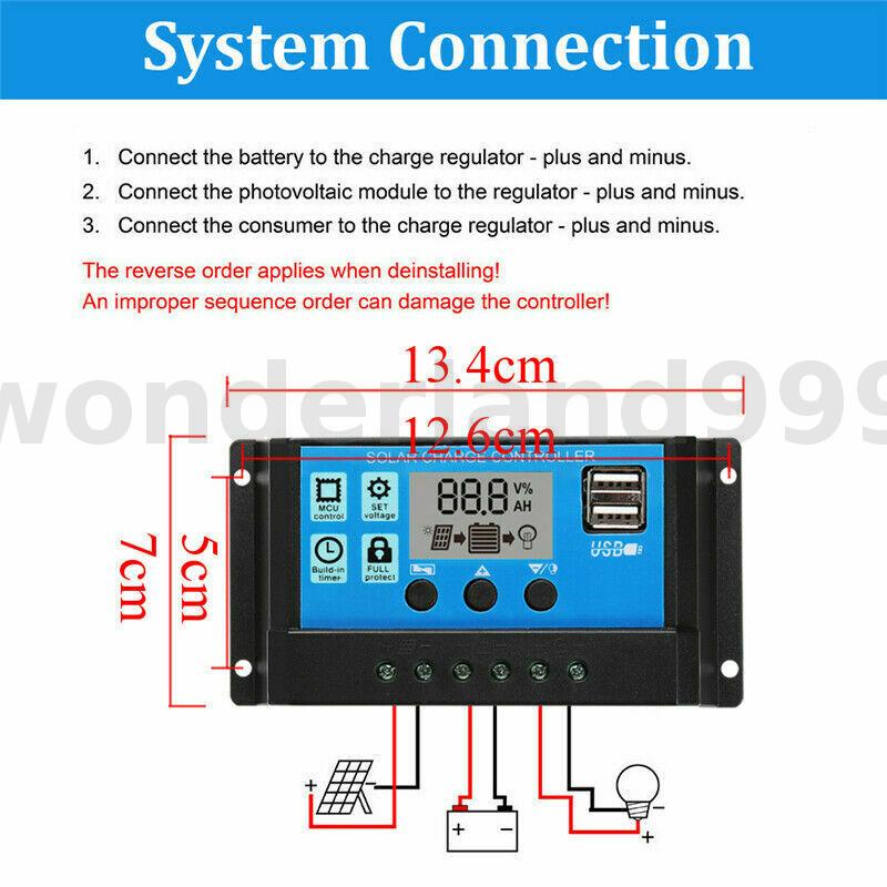 Tấm Pin Năng Lượng Mặt Trời 30W 12V + Bộ Điều Khiển 40A