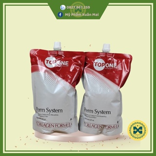 Cặp Uốn ép tóc Topone collagen 1200ml cho salon