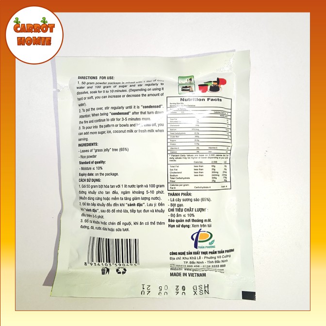 Bột sương sáo đen 50g mẫu mới | BigBuy360 - bigbuy360.vn