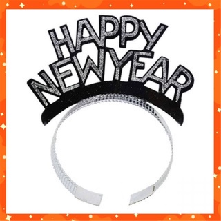 Combo 3 cài tóc Happy New Year phụ kiện tiệc mừng năm mới