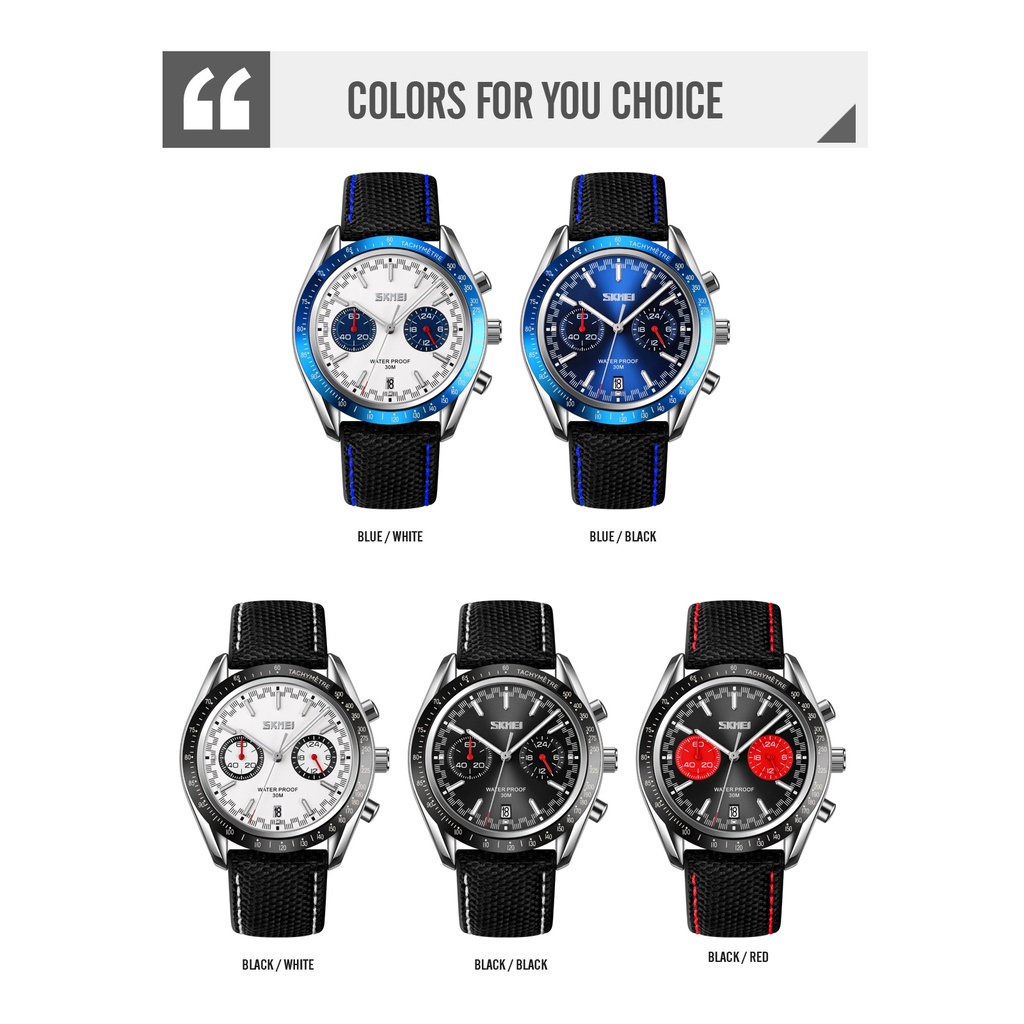Đồng Hồ Quartz Nam Hiển Thị Ngày Chống Thấm Nước SKMEI 9292