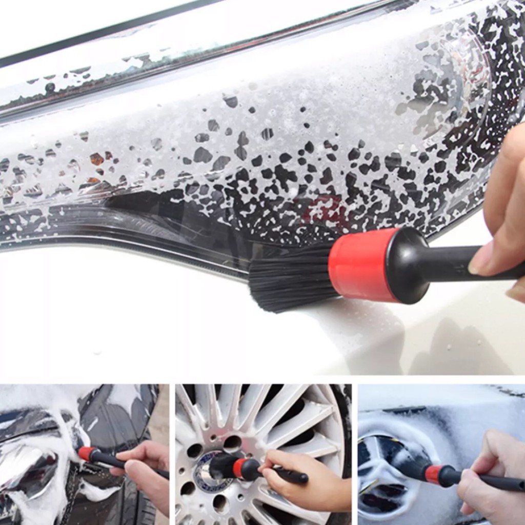 Bộ Chổi Cọ 5 Cái Lông Đen Đa Năng Chuyên Dụng Cho Ô Tô - Otocare247