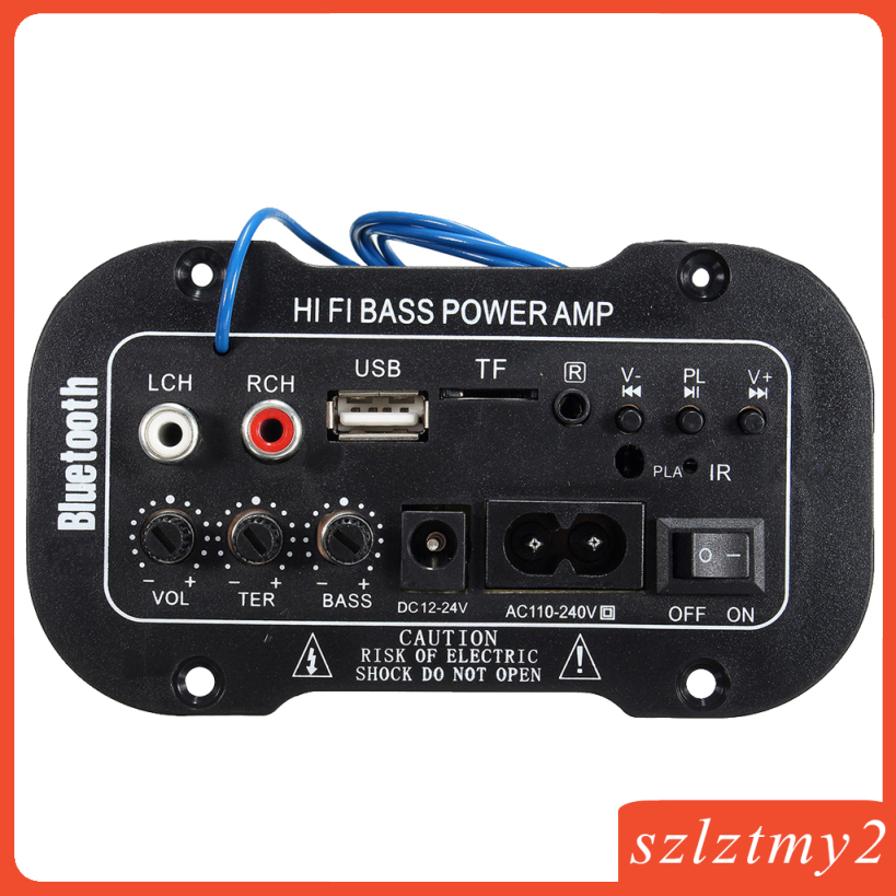 [galendale] 5 Inch Stereo Digital Bluetooth Music Amplifier Bass Power Handsfree AUX
