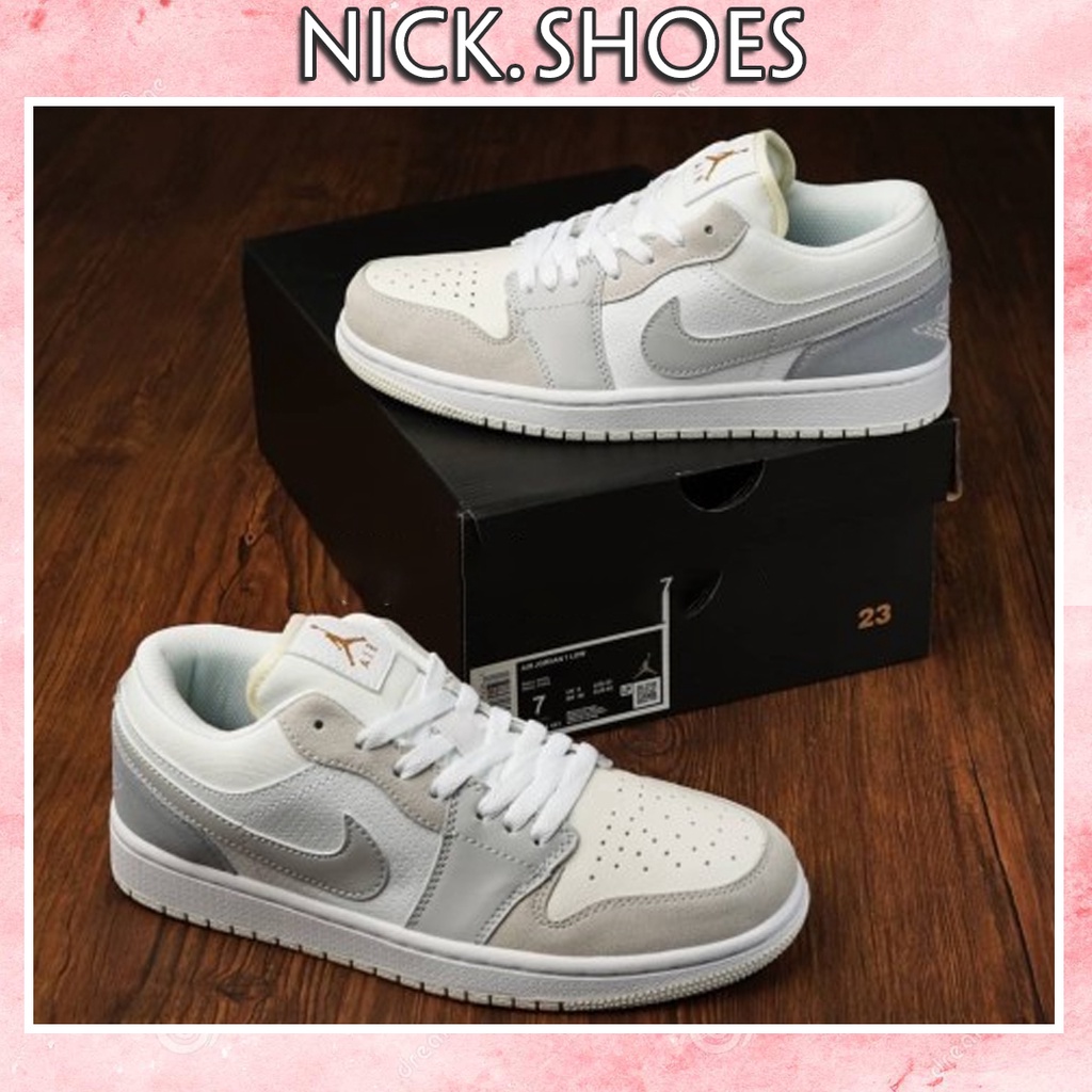 [kèm Video Thật] Giày Jordan Paris JD1 Cổ Thấp Gót Xanh, Giày Jordan 1 Low Thấp Cổ Nam Nữ bản đẹp 2021