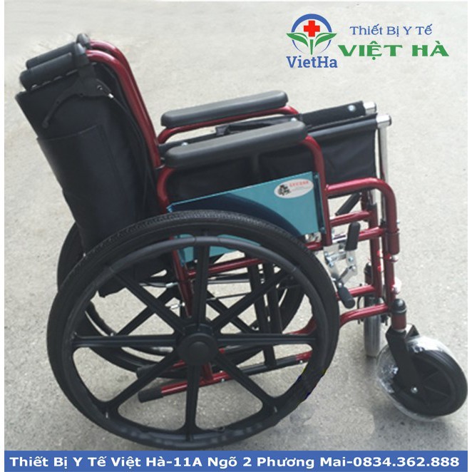 Xe lăn tay cao cấp khung sơn tĩnh điện, bánh đúc Lucass X39BJ