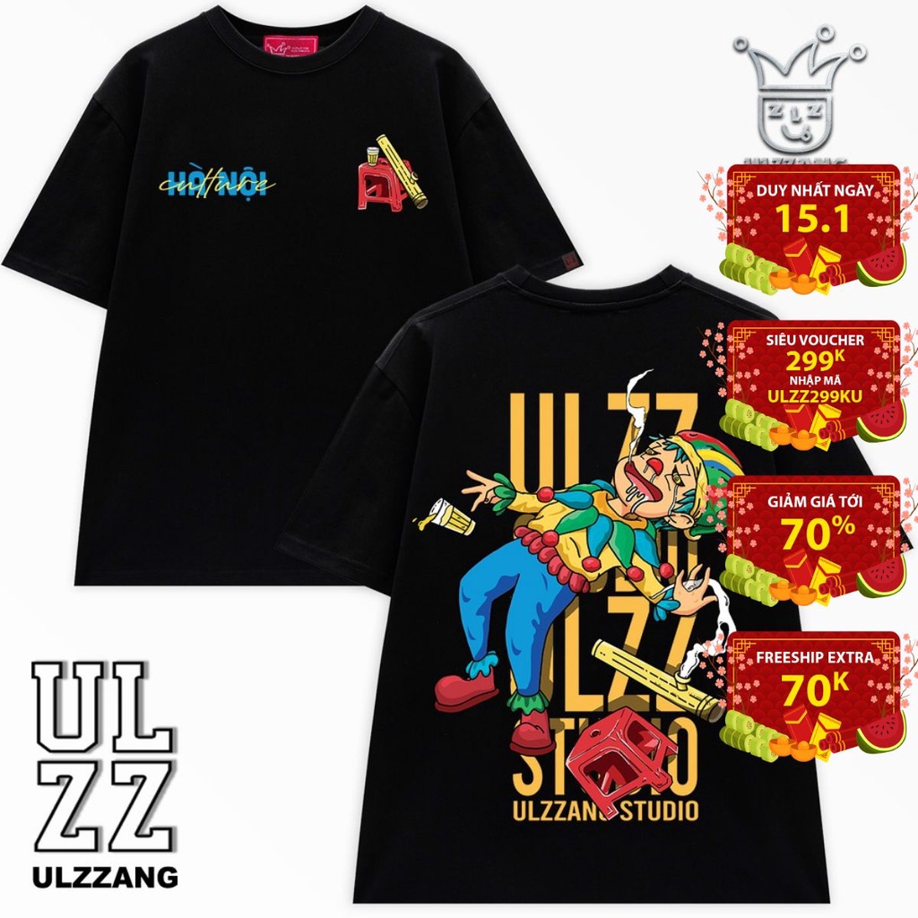 Áo thun tay lỡ local brand ULZZ ulzzang thuoclao ver2 dáng unisex form rộng U-40