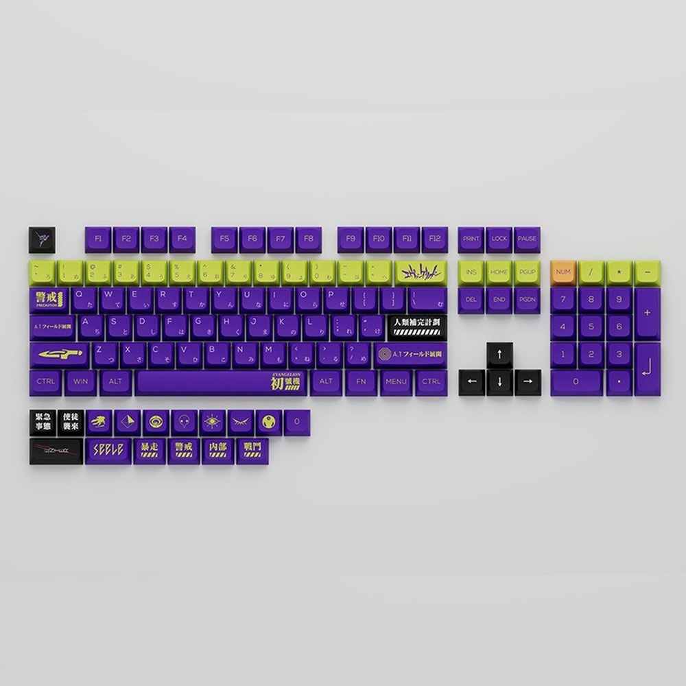 EVA-01 Keycaps XDA Hồ sơ EVANGELION Chủ đề Anime PBT DYE SUB Bàn phím cơ Keycaps