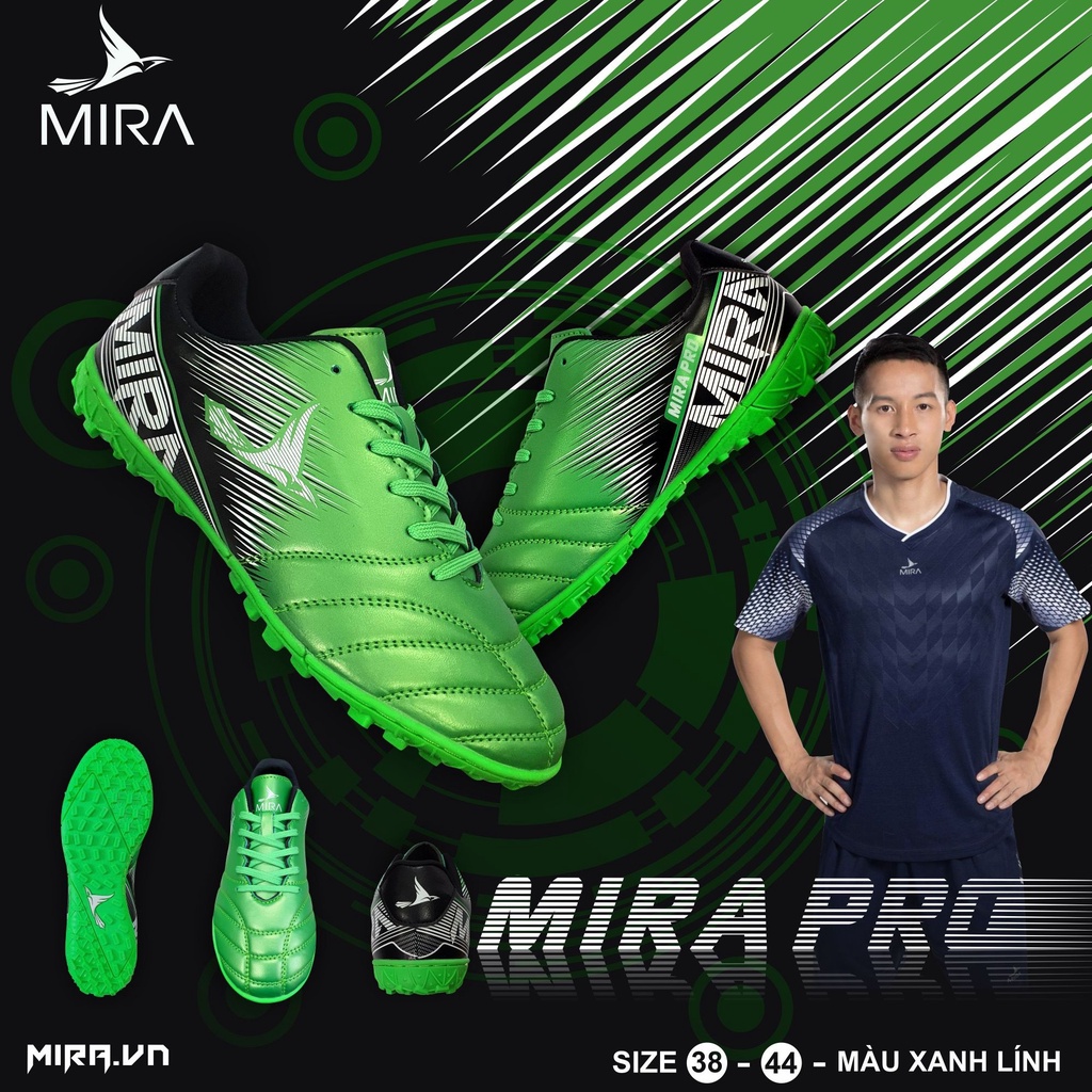 Giày thể thao, Giày bóng đá đế đinh Mira Pro TF- Dungcusport