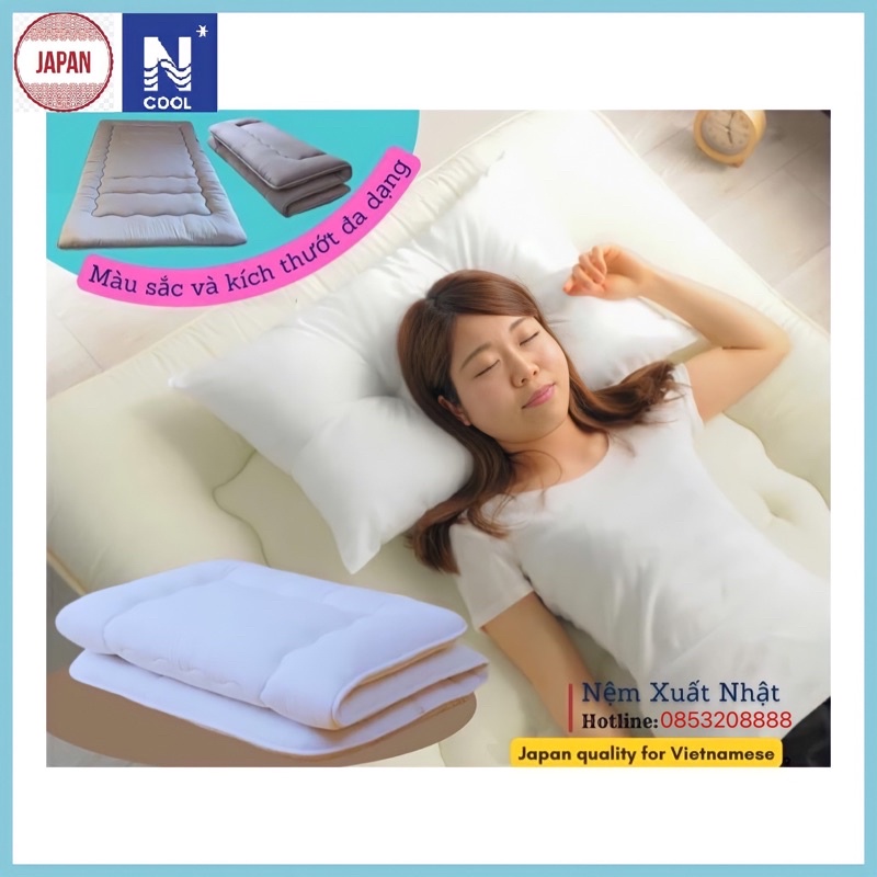 Nệm bông xuất Nhật - Topper nệm đủ size lựa chọn- Hàng xuất khẩu Nhật.
