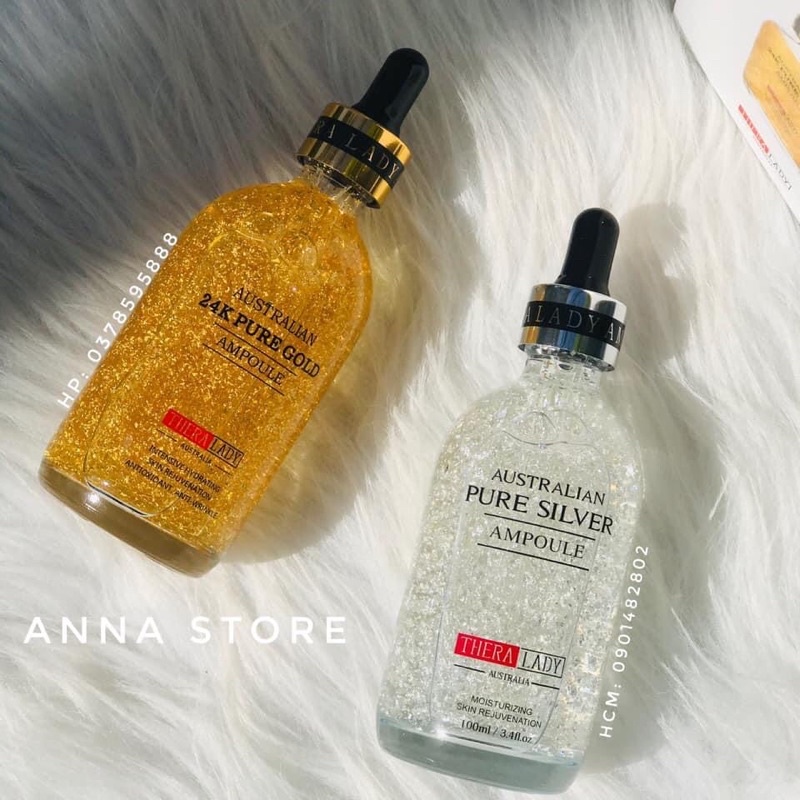 Serum vàng 24k Thera Lady  GIÚP TRẮNG SÁNG DA, HỖ TRỢ DA TĂNG CƯỜNG ẨM VÀ SÁNG KHỎE