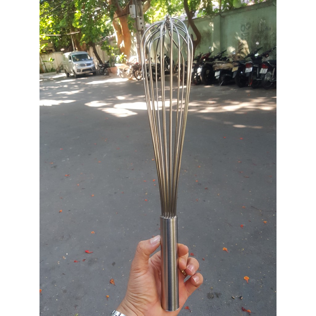 Phới lồng inox đánh trứng/đánh kem/đánh bột/quấy trà sữa/trà chanh - Loại Dày