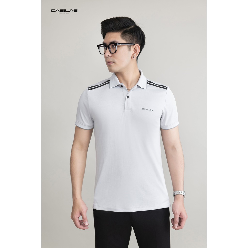 Áo thun nam tay ngăn cổ bẻ CASILAS chuẩn form regular fit hàng chuẩn kênh shop P2104 | BigBuy360 - bigbuy360.vn