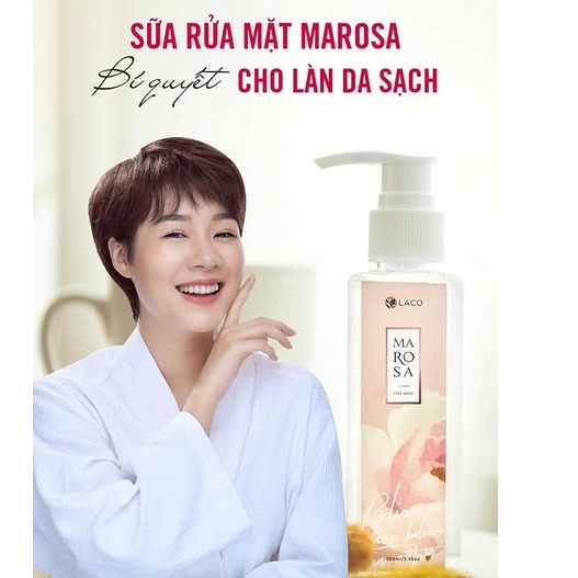 Sữa Rửa Mặt Laco Marosa Date_2025 Hoa hồng sữa rửa mặt Sử Dụng Cho Mọi Loại Da