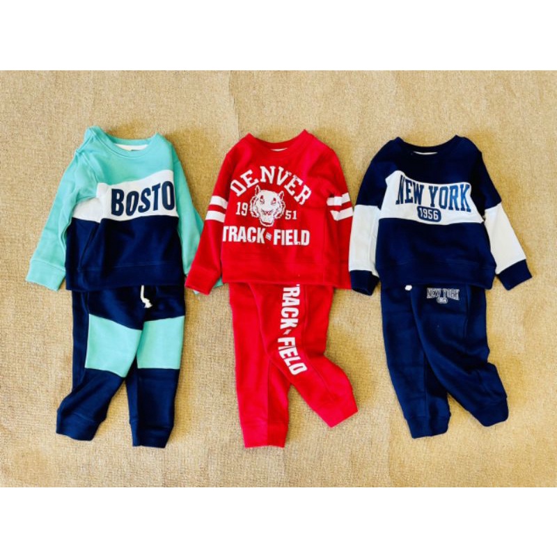 Bộ nỉ da cá HM bé trai VNXK