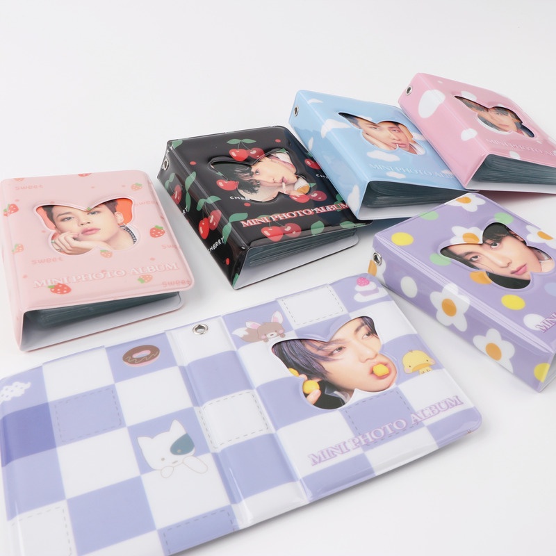 Album Ảnh 3 inch 40 Ngăn Đựng Ảnh Thẻ Hình Bươm Bướm
