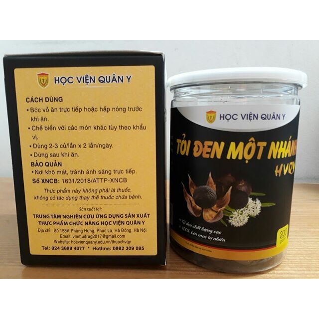 Tỏi Đen Một Nhánh – HỌC VIỆN QUÂN Y