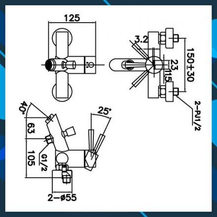 Vòi Sen Tắm Inax Nóng Lạnh BFV-8000S, bảo hành 2 năm