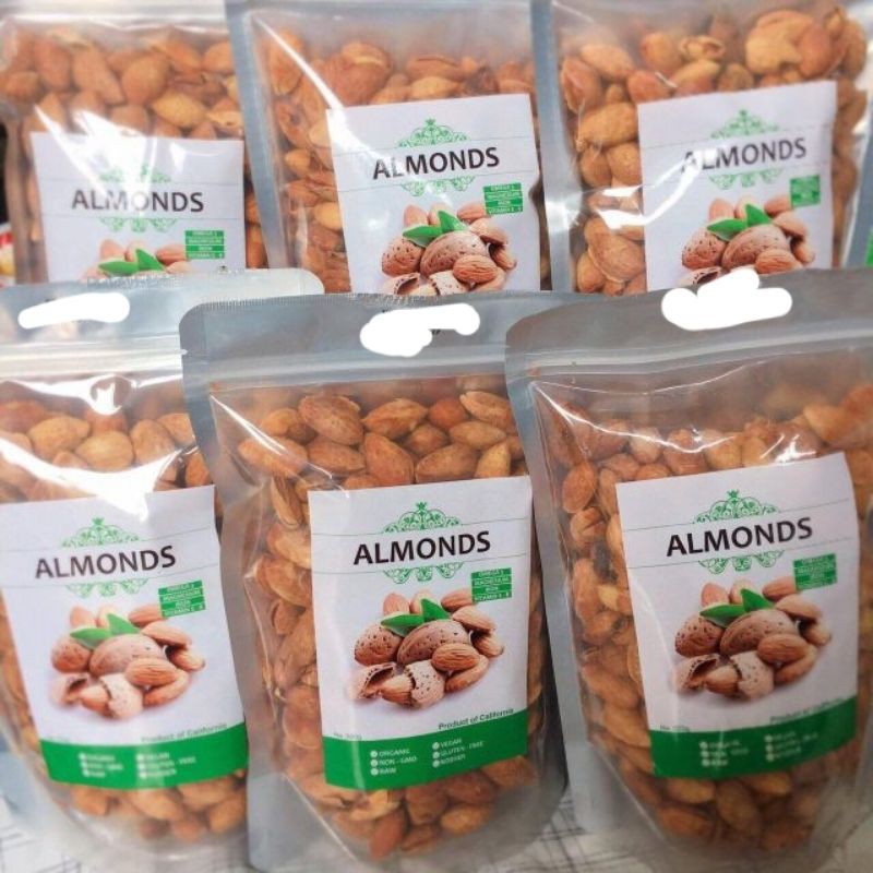 Gói 500G Hạnh Nhân Rang Bơ Vỏ Mỏng Date 2023