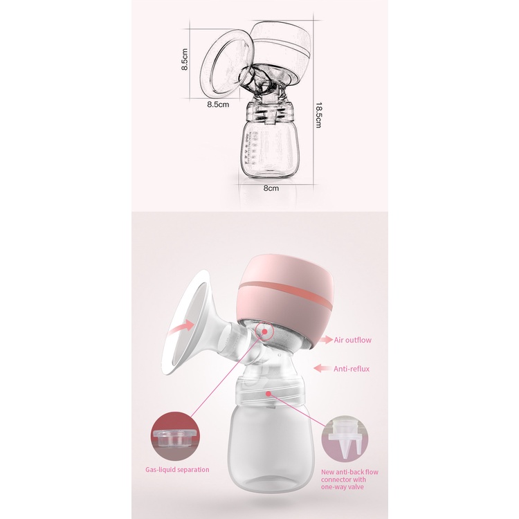Máy Hút Sữa Một Mặt Bằng Silicon Tiện Dụng Cho Mẹ Và Bé