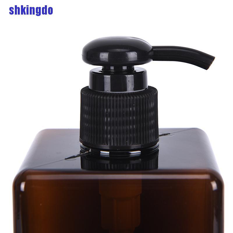 Bình Nhựa Rỗng Hình Vuông 250ml Đựng Dầu Gội / Sữa Tắm Tiện Dụng