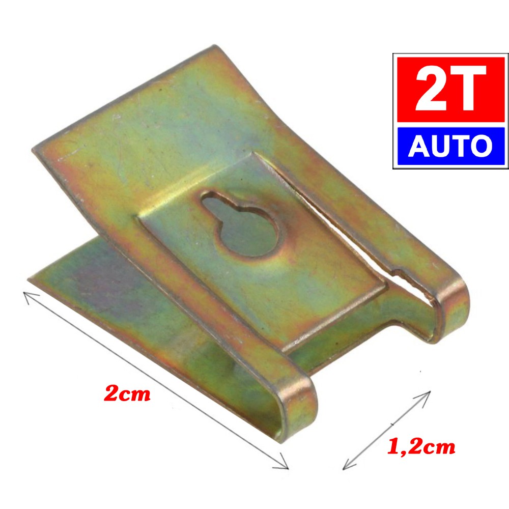 Bộ 10 Kẹp kim loại, kẹp sắt, nẹp sắt để gắn lắp phụ kiện cho xe hơi ô tô: SKU:321