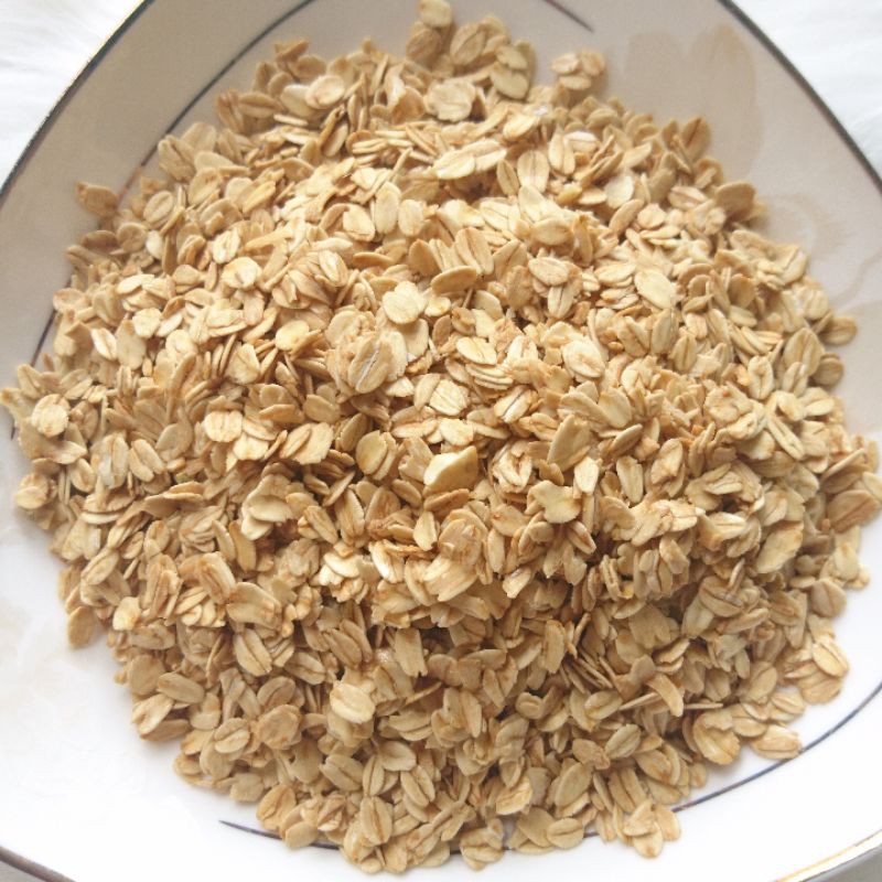 500Gr Yến mạch nướng mật ong giòn giòn (Ngũ cốc ăn sáng, ngũ cốc ăn kiêng, granola không hạnh nhân,óc chó,hạt điều,macca