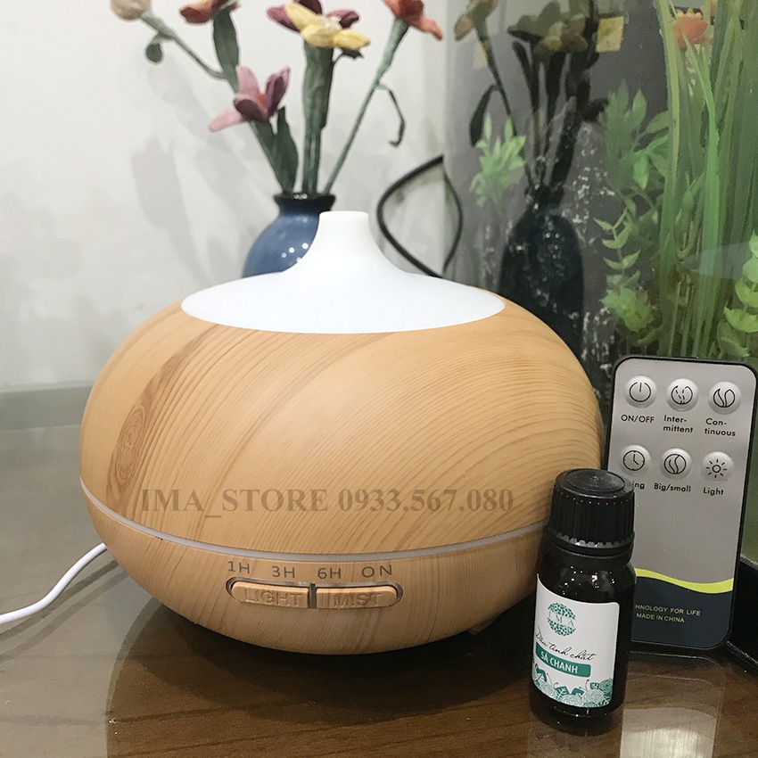 Máy Khuếch Tán Tinh Dầu Bí Ngô Tự Ngắt Khi Hết Nước Tạo Ẩm Phù Hợp Phòng Diện Tích 30M Dung Tích 550Ml