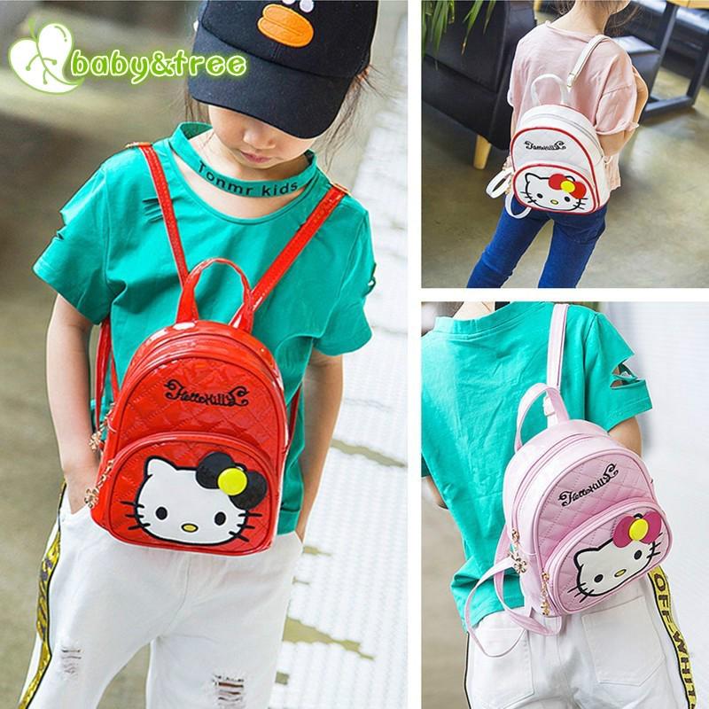 Ba lô đi học hình hello kitty cho bé