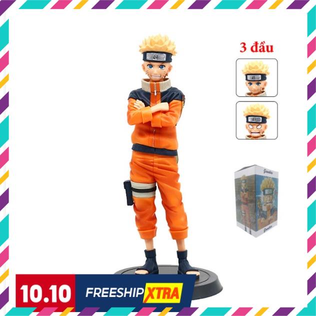 Mô Hình Naruto 3 Đầu, Hàng Cao Cấp - Cao 25cm - Tượng Firuge