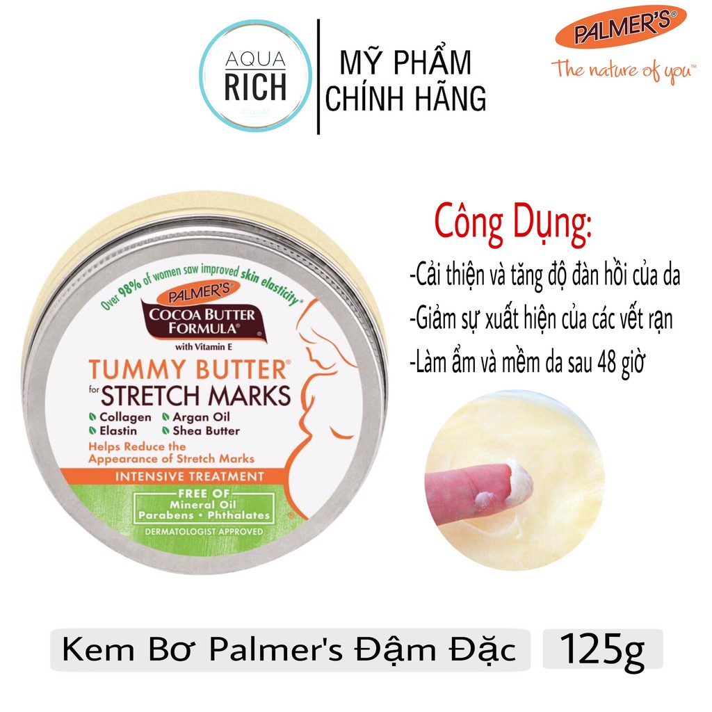 Kem Bơ Palmer's Đậm Đặc Tummy Butter Stretch Marks Palmers 125g