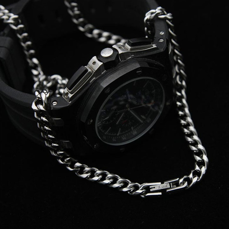 Dây Chuyền Thép Titan Phong Cách Hip-Hop 19573 Cá Tính Cho Cặp Đôi