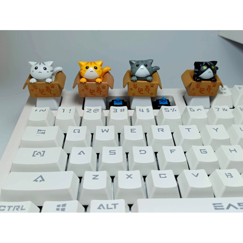 Nắp Đậy Phím Mojito PBT OEM R4 In Hình Mèo Hoạt Hình Sáng Tạo