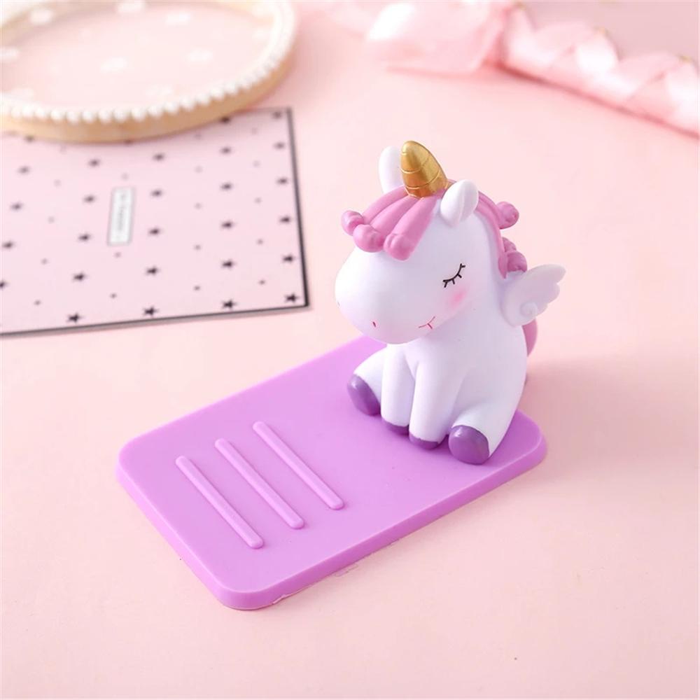 Giá Đỡ Điện Thoại / Máy Tính Bảng Hình Kỳ Lân Hoạt Hình Chống Trượt Dễ Điều Chỉnh