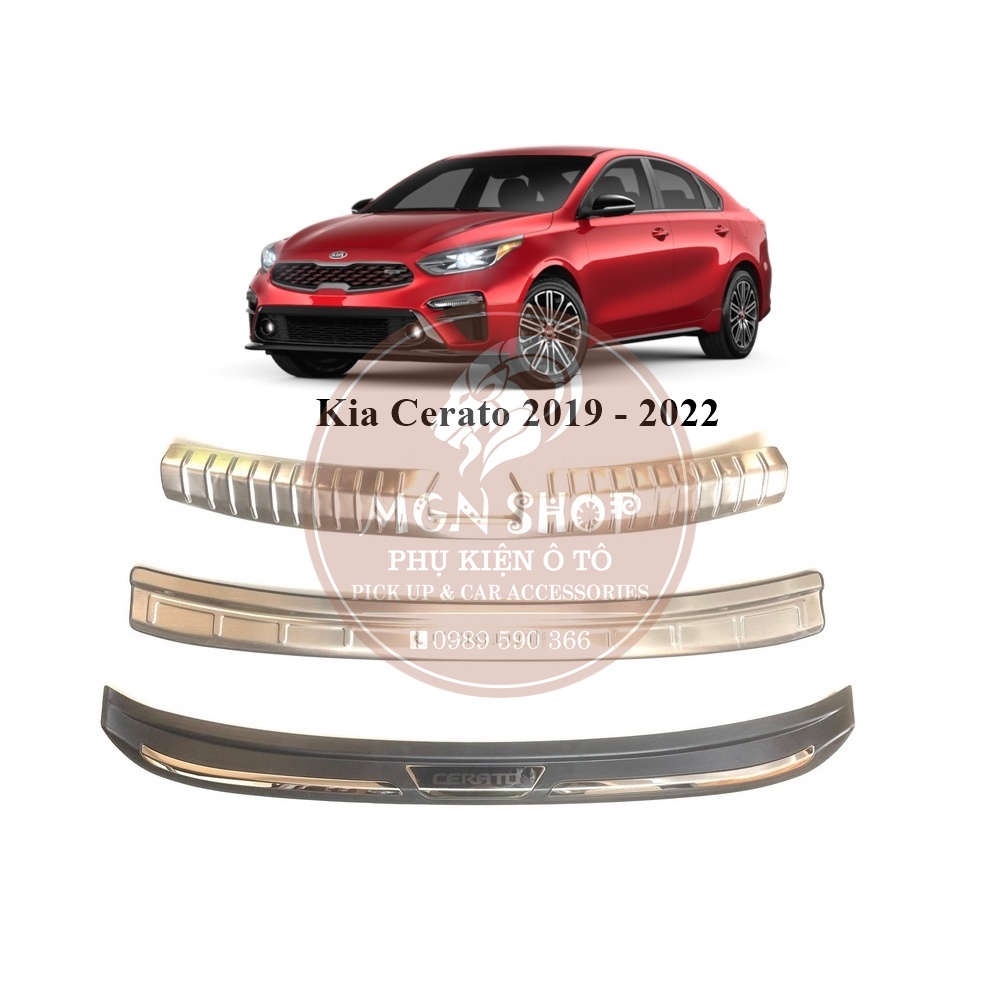 [Ốp cốp] [Kia Cerato 2019 - 2022] [bên trong / bên ngoài] [Inox / Nhựa 3D]