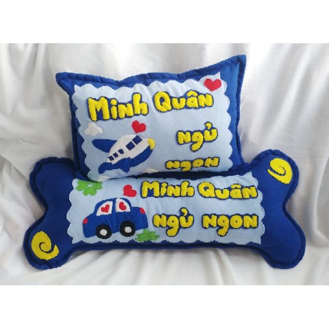 Cặp gối nằm và ôm handmade ô tô, máy bay
