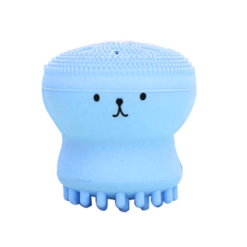 Bàn Chải Silicone Rửa Mặt Cầm Tay Hình Bạch Tuộc