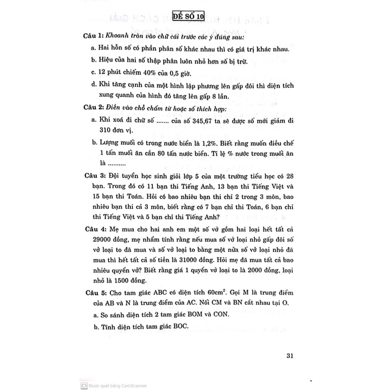 Sách - Phát triển và nâng cao toán 5