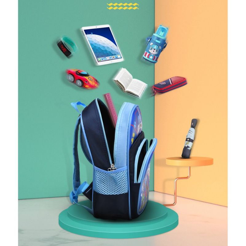 Balo cho trẻ mầm non - Bé trai gái mẫu giáo từ 2 đến 5 tuổi In hình Người nhện Siêu nhân Công chúa Elsa BL05