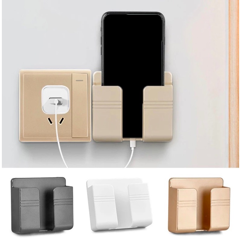 Combo 2 Kệ Dán Tường Đỡ Sạc Điện Thoại