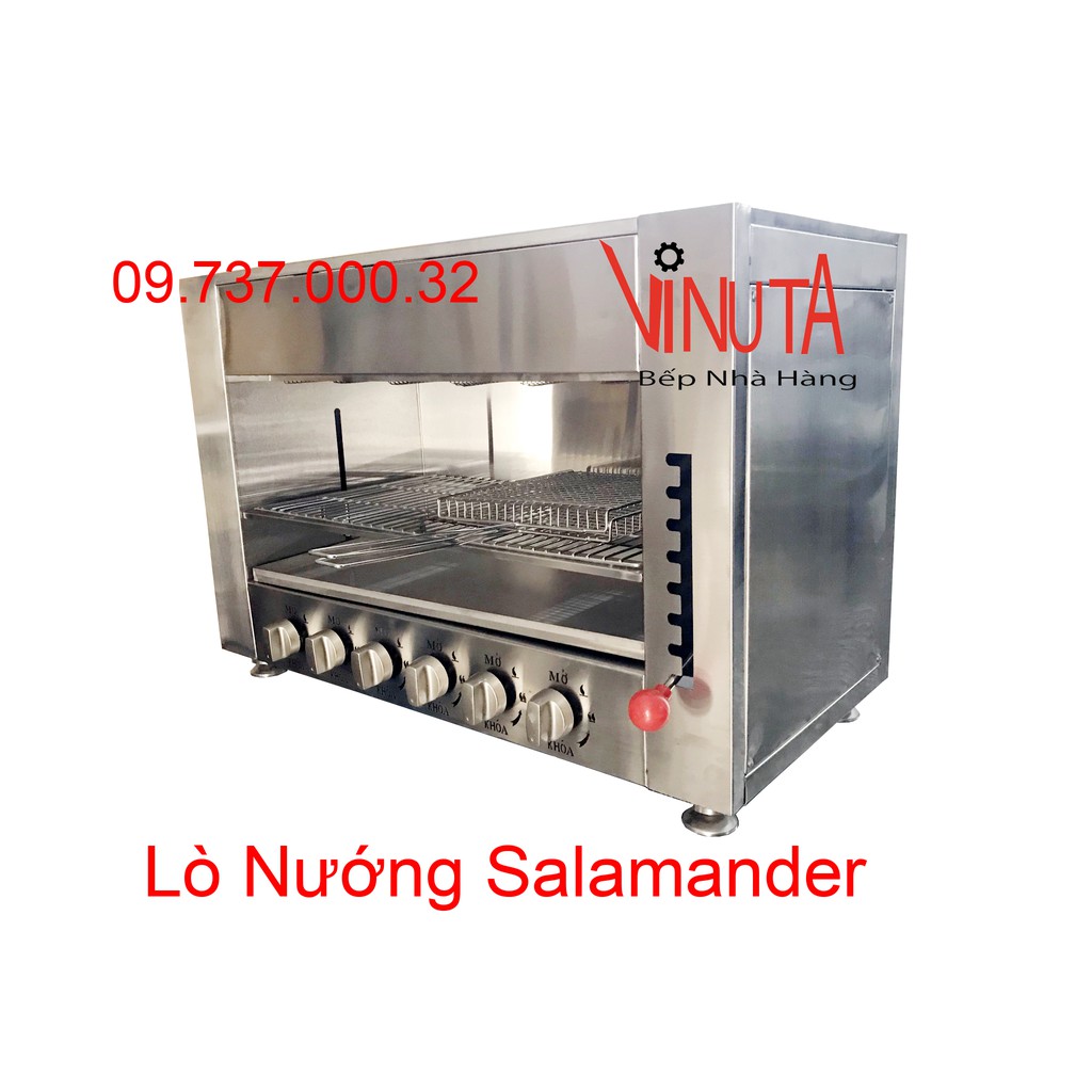 Lò nướng salamander 6 họng gas, bếp nướng thịt bằng gas